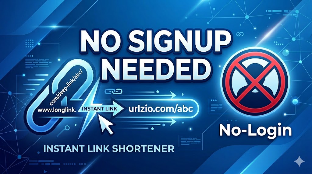 Free URL Shortener Without Signup 2026 (Fast & Easy)